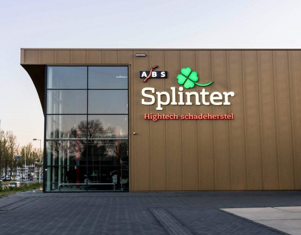 Gevelletters bij Splinter Amsterdam