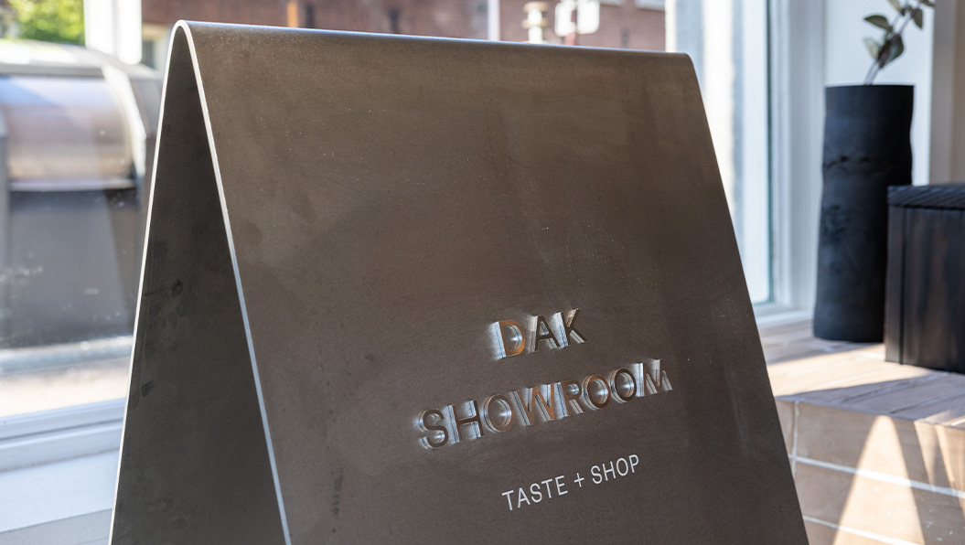 RVS sandwich board instore signage Amsterdam