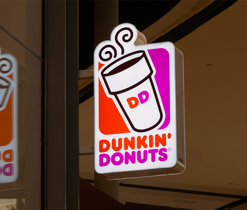 Custom lichtbak Dunkin Donuts Utrecht
