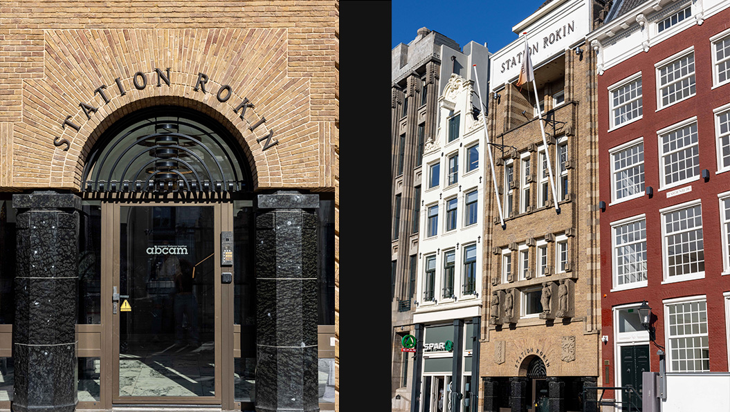 Koperen letters Station Rokin Amsterdam