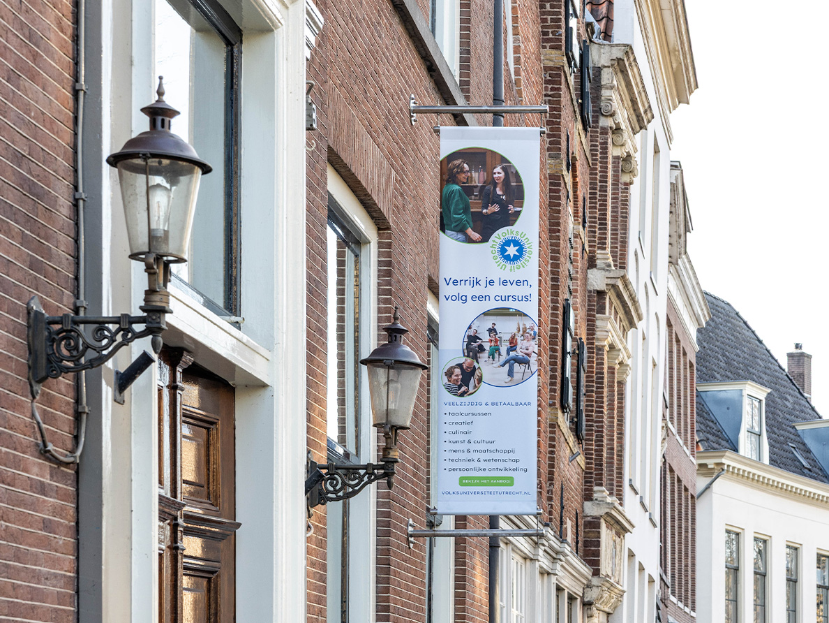 Banier Volksuniversiteit Utrecht