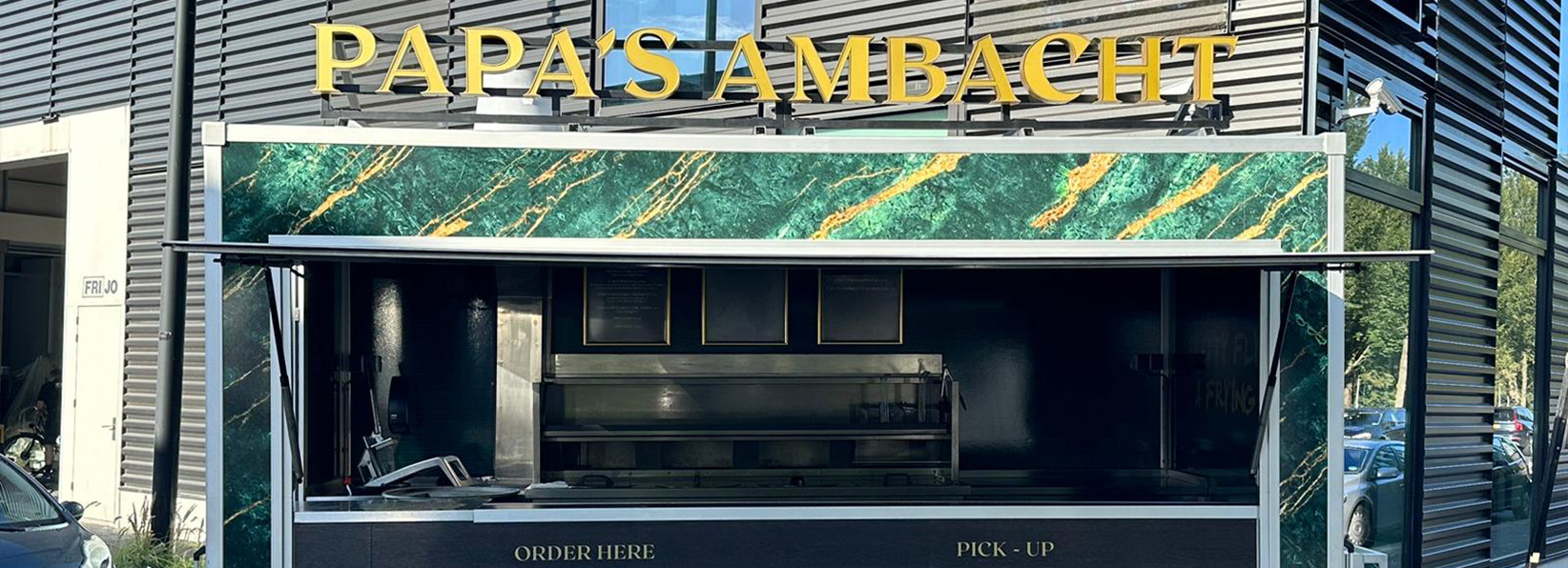foodtruck reclame verlichte doosletters