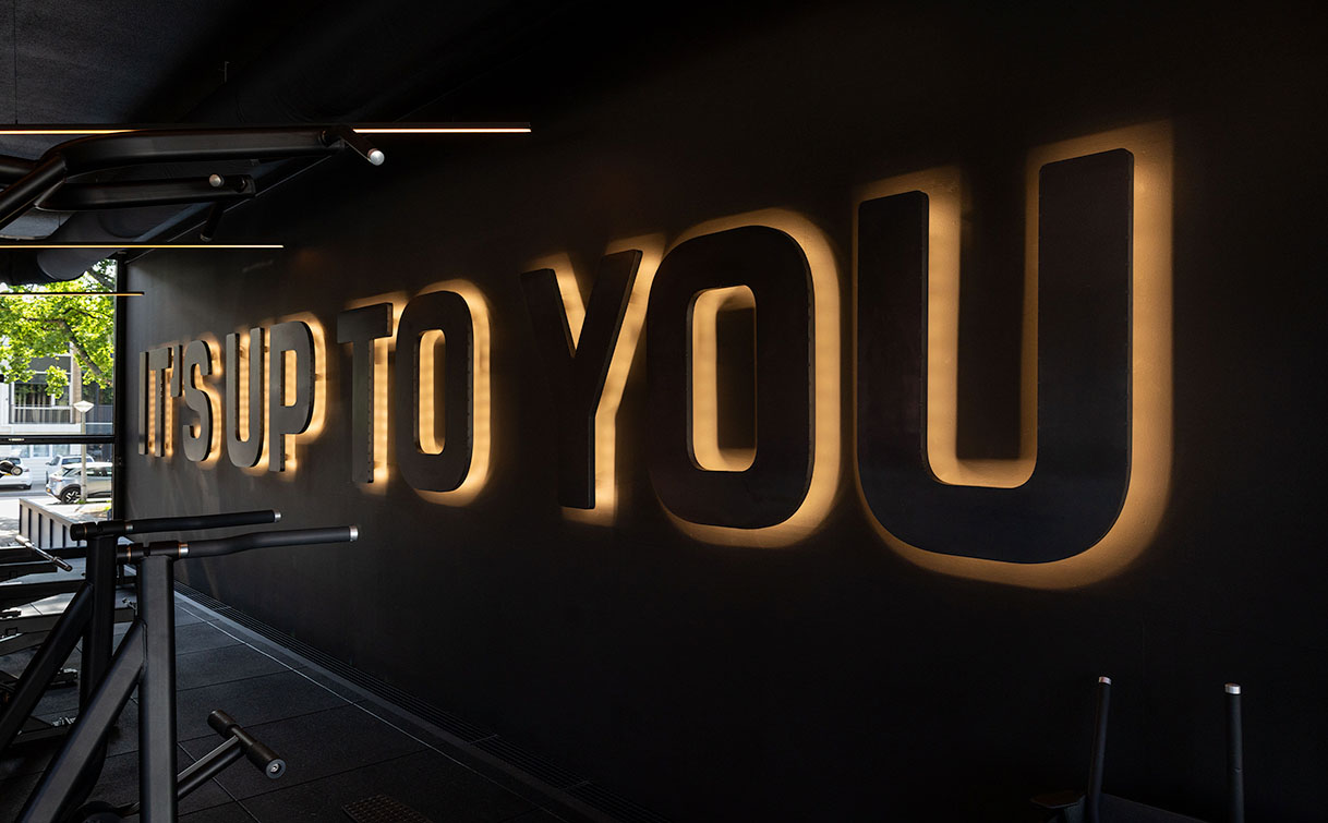 TrainMore Buitenveldert indirect verlichte doosletters