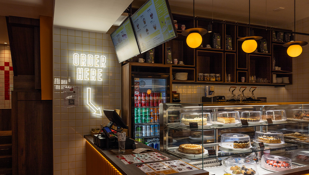 Led neon order signage NY Deli Amsterdam