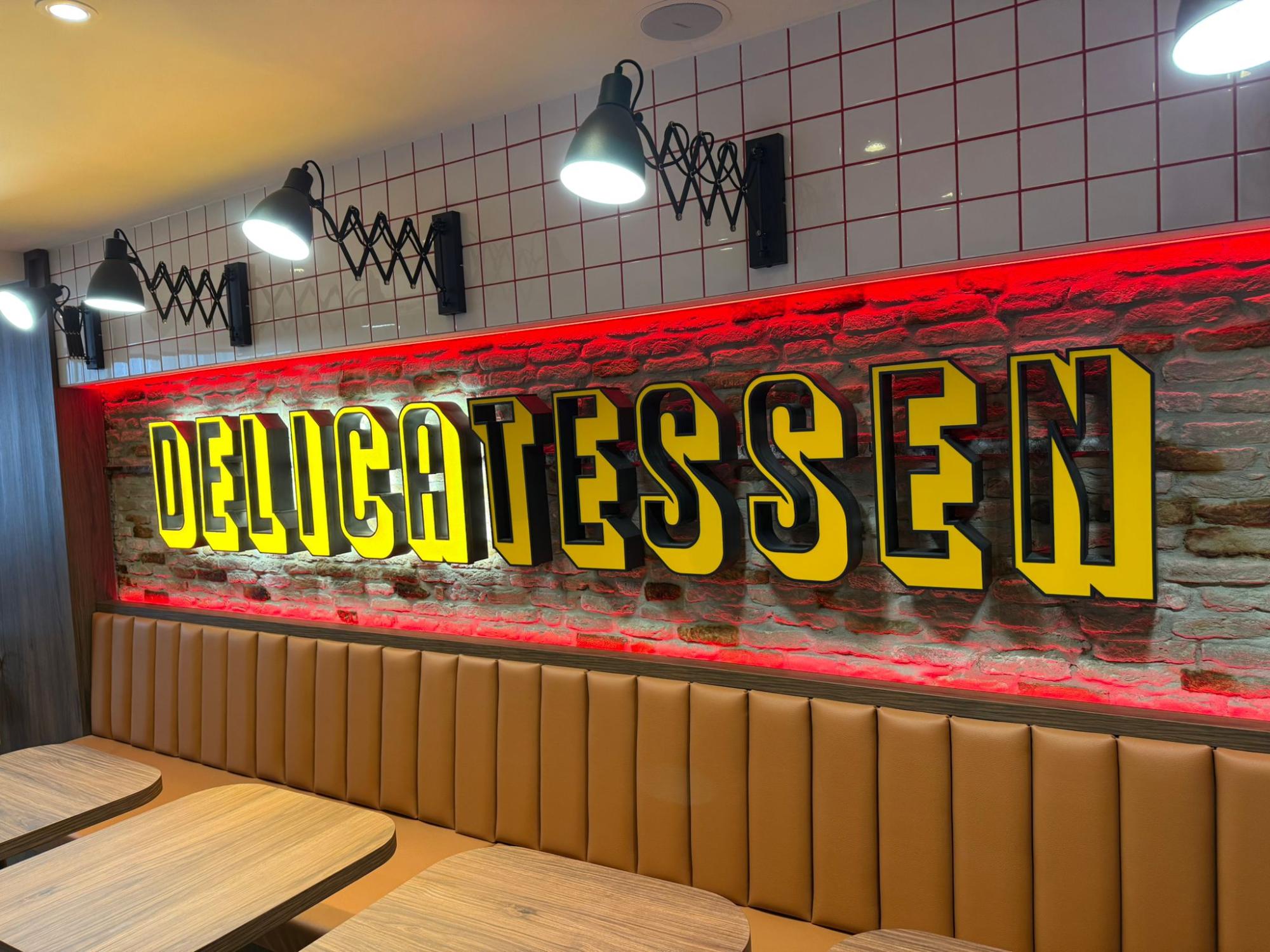 Storing lichtreclame | Doosletters NY Deli Amsterdam