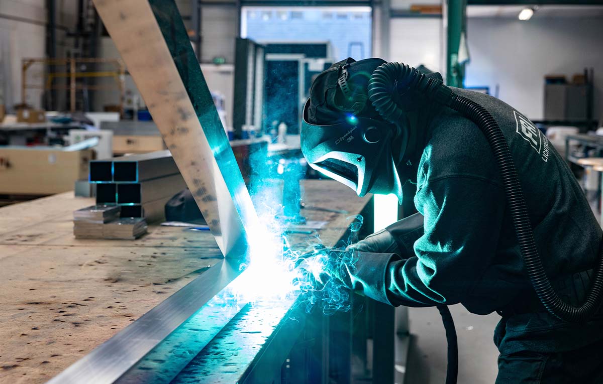 Stalen constructie lassen fabriek Amsterdam